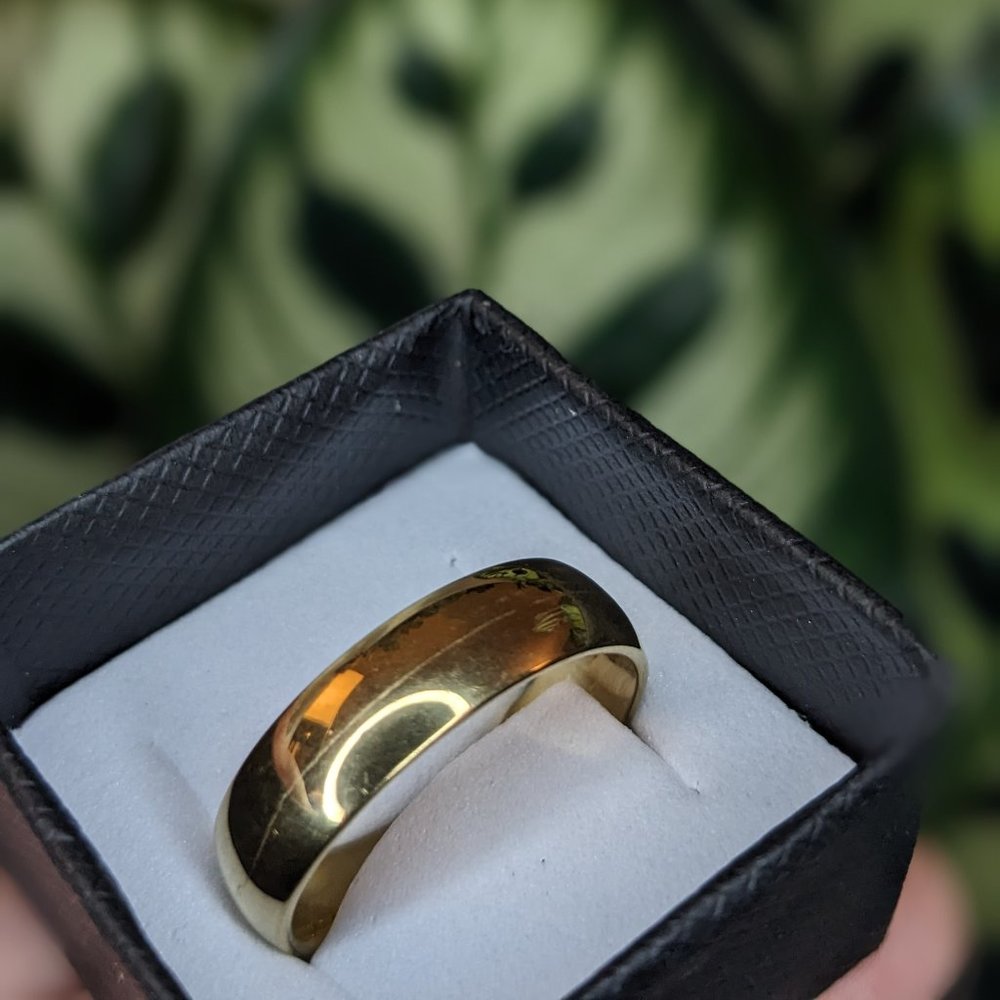 Gold Ring 6mm wide